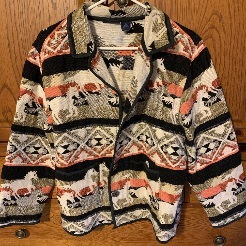 Horse print jacket